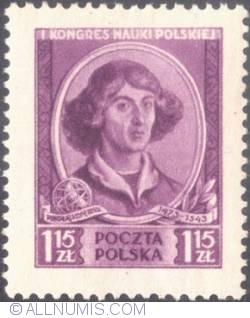1,15 złotego 1951 - Mikołaj Kopernik