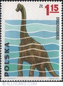Image #1 of 1,15 złotego 1965 - Brachiosaurus