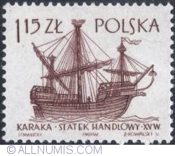 Image #1 of 1,15 złotego 1965 - Carrack merchant vessel