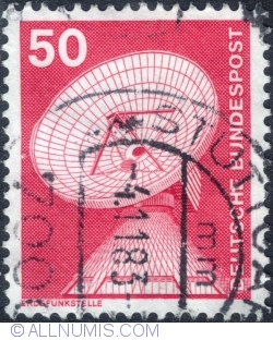 50 Pfennig - Radar station 1975