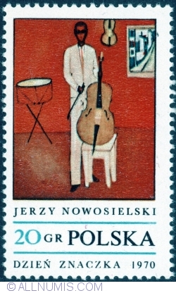 20 Groszy 1970 - Cellist, by Jerzy Nowosielski 1970