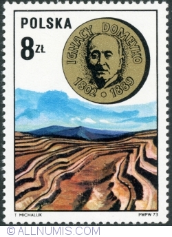 Image #1 of 8 Złotych 1973 - Ignacy Domeyko, geological strata