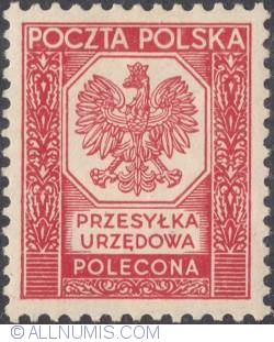 (12 groszy) Polecona  - Polish Eagle