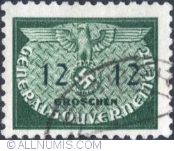 12 groszy1940 - Reich emblem and GG
