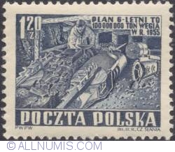 Image #1 of 1,20 złotego 1951 - 951 -  Coal Mining