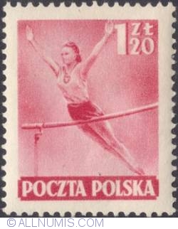 1,20 złotego 1952 - Gymnast