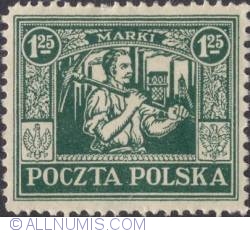 1.25 Marki 1922 - Miner in Silesia