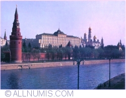 Image #1 of Moscova - Marele Palat al Kremlinului văzut dinspre Marele Pod de Piatră (1981)