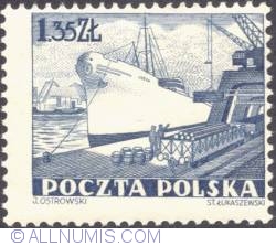 Image #1 of 1,35  złotego 1953 - Freighter “Czech.”