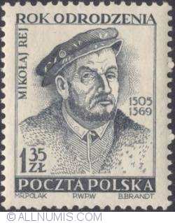 Image #1 of 1,35  złotego 1953 - Mikołaj Rej