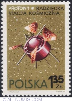 Image #1 of 1,35 złotego 1966 - Proton 1 (USSR).