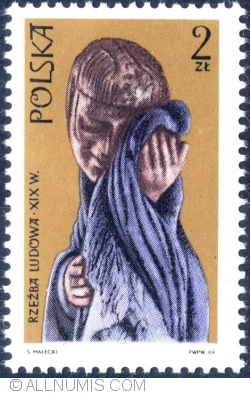 Image #1 of 2 Złote 1969 - Crying woman
