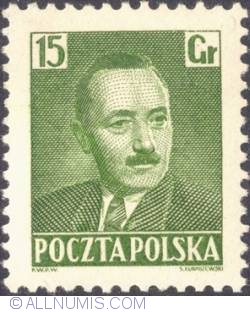 Image #1 of 15 groszy 1950 -  Bolesław Bierut