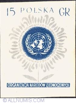 15 groszy - UN Emblem