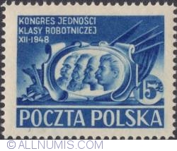 Image #1 of 15 złotych 1948 - Marx, Engels, Lenin and Stalin