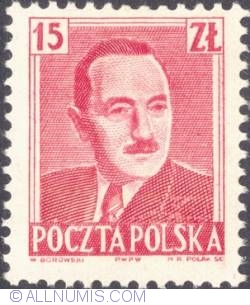 15 złotych 1950 -  Bolesław Bierut