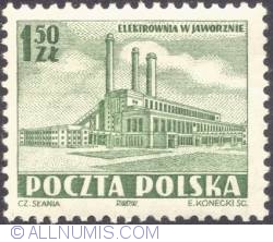 1,50  zloty 1952 - Jaworzno