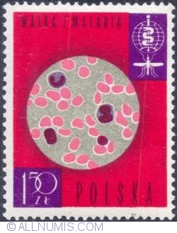 Image #1 of 1,50 złotego - Malaria blood cells.