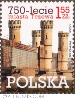 Image #1 of 1,55 Zloty 2010 - 750 years of city Tczew (Tczew Castle)