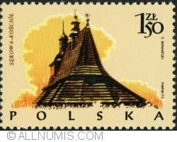 Image #1 of 1,50 Złoty 1974 - Church, Sękowa