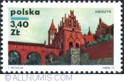 Image #1 of 3,40 Złote 1971 - Kwidzyń Castle