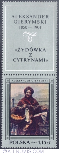 Image #1 of 1,15 Złoty 1968 - "Jewish lady with lemons" by Aleksander Gierymski