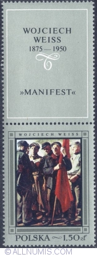 1,50 Złoty 1968 - The manifest by Wojciech Weiss