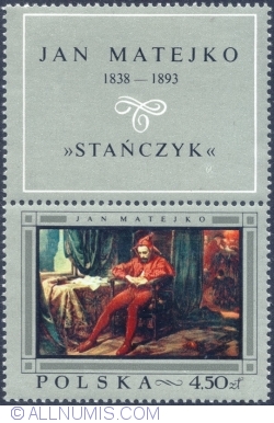 Image #1 of 4,50 Złote 1968 - Stańczyk de Jan Matejko