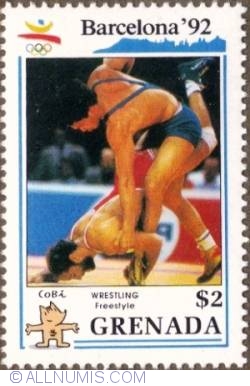 $2 1990 - Freestyle wrestling
