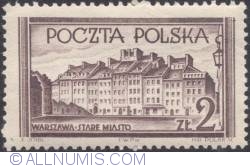 2 złote 1953 - Old Section, Warsaw.