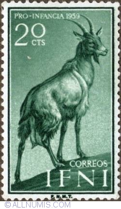 20 Centimos 1959 - Goat