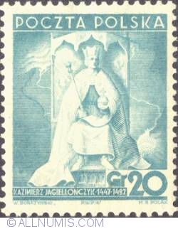 Image #1 of 20 Groszy 1938 - King Casimir IV