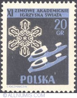20 groszy 1956 - Snowflake and ice