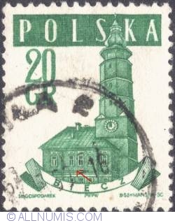 20 groszy - Biecz; Town hall