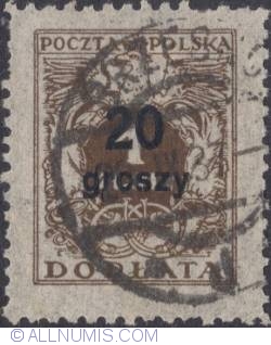 Image #1 of 20 groszy on 1 złoty - Eagle