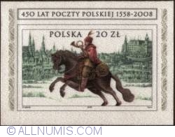 20 Zlotych 2008 - 450 years of the Polish Post 1558-2008