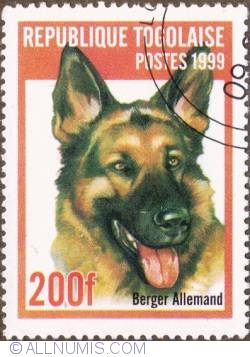 Image #1 of 200 francs 1999 - German shepherd
