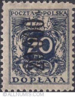 20000 mark on 20 mark - Polish Eagle
