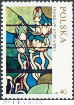 40 Groszy 1971 - Detail from “The Elements” by Stanisław Wyspianski