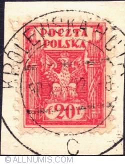 20 fenig - Eagle and Fasces Symbolical of United Poland