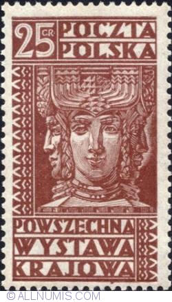 Image #1 of 25 Groszy 1929 - "Światowid,” - Ancient Slav God