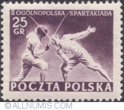 25 groszy 1954 -  Fencing