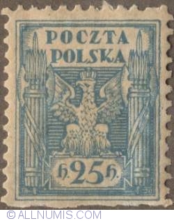 25 Halerzy 1919 - Polish Eagle
