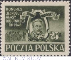 Image #1 of 25 złotych 1948 -  Ludwik Waryński