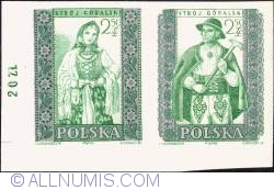 2,50 złotego; 2,50 złotego - Man and woman from Mountain (Górale)