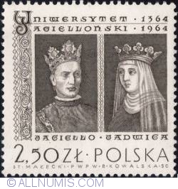 2,50 złotego -Władysław II Jagiełło and Jadwiga