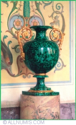 Image #1 of Ermitaj - Vază. Malachit, bronz aurit (1980)