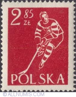 Image #1 of 2,85 złotego 1953 - Ice hockey player