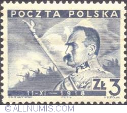 3 Zlote 1938 - Marshal Pilsudski