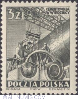 Image #1 of 3 złote 1952 -  	Concrete Works, Wierzbica